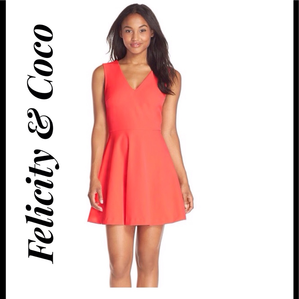 🔴 Felicity and Coco Coral Dress sz XL  NEW